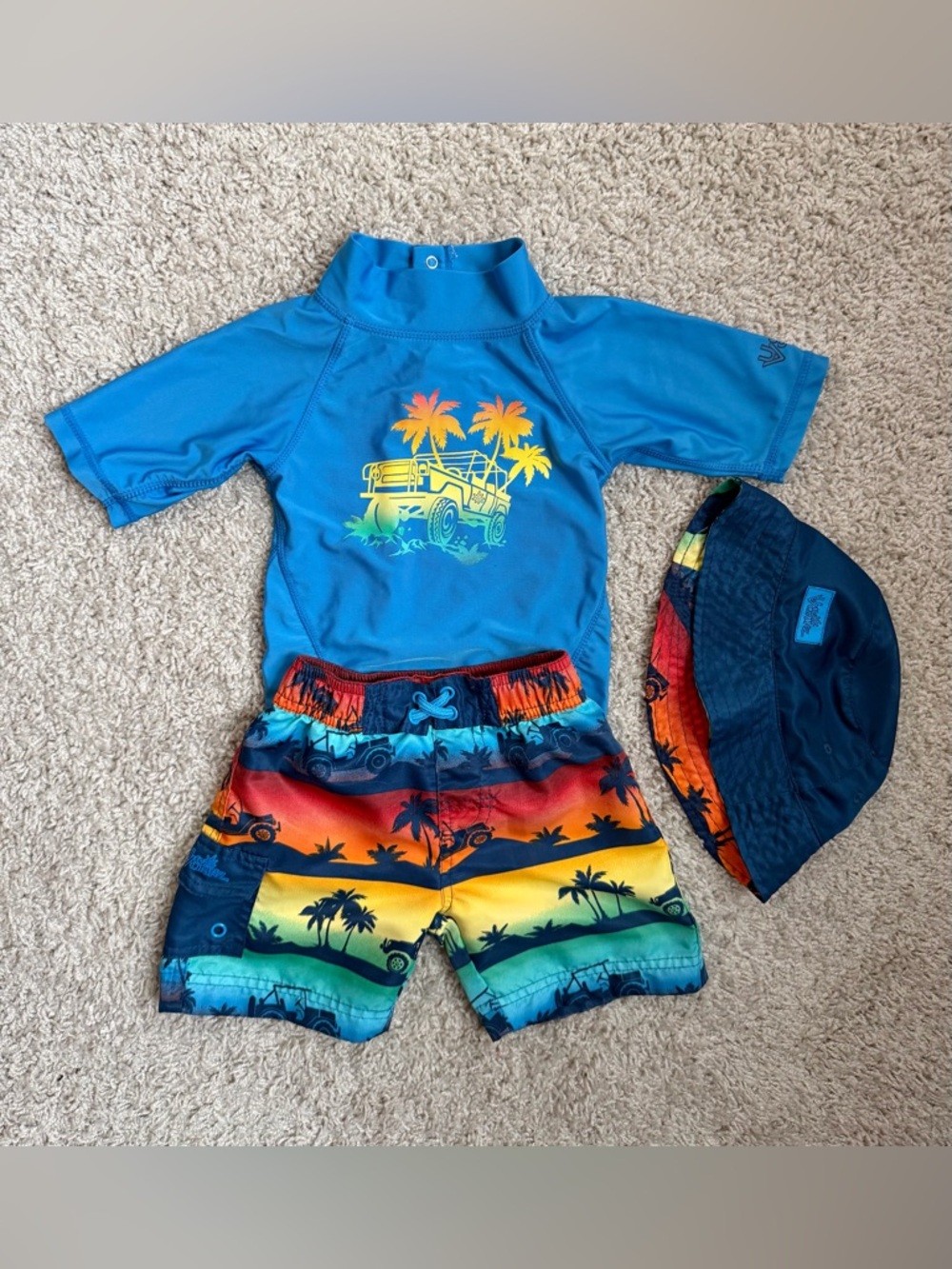 UV Skinz UPF 50+ 3-Piece Toddler Swim Set Size 2T